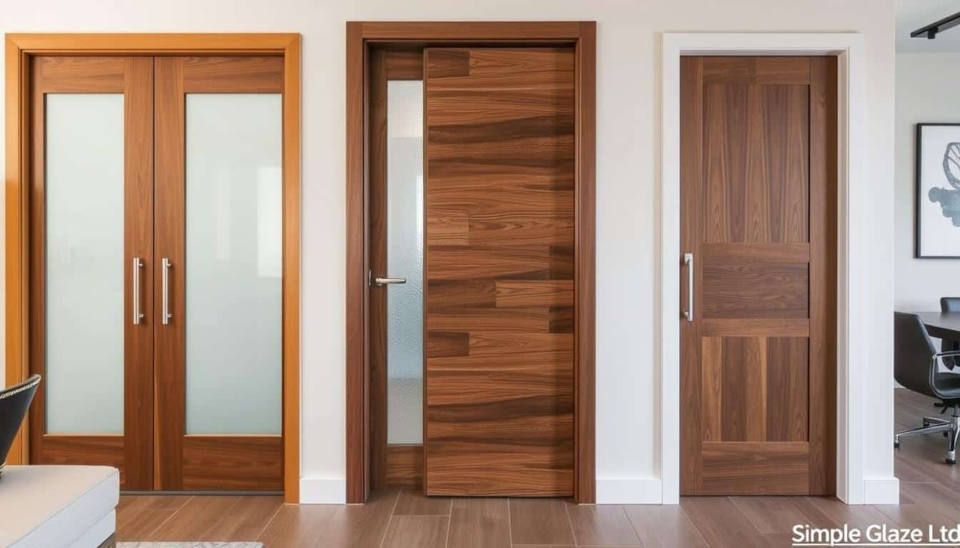 Glazing doors
